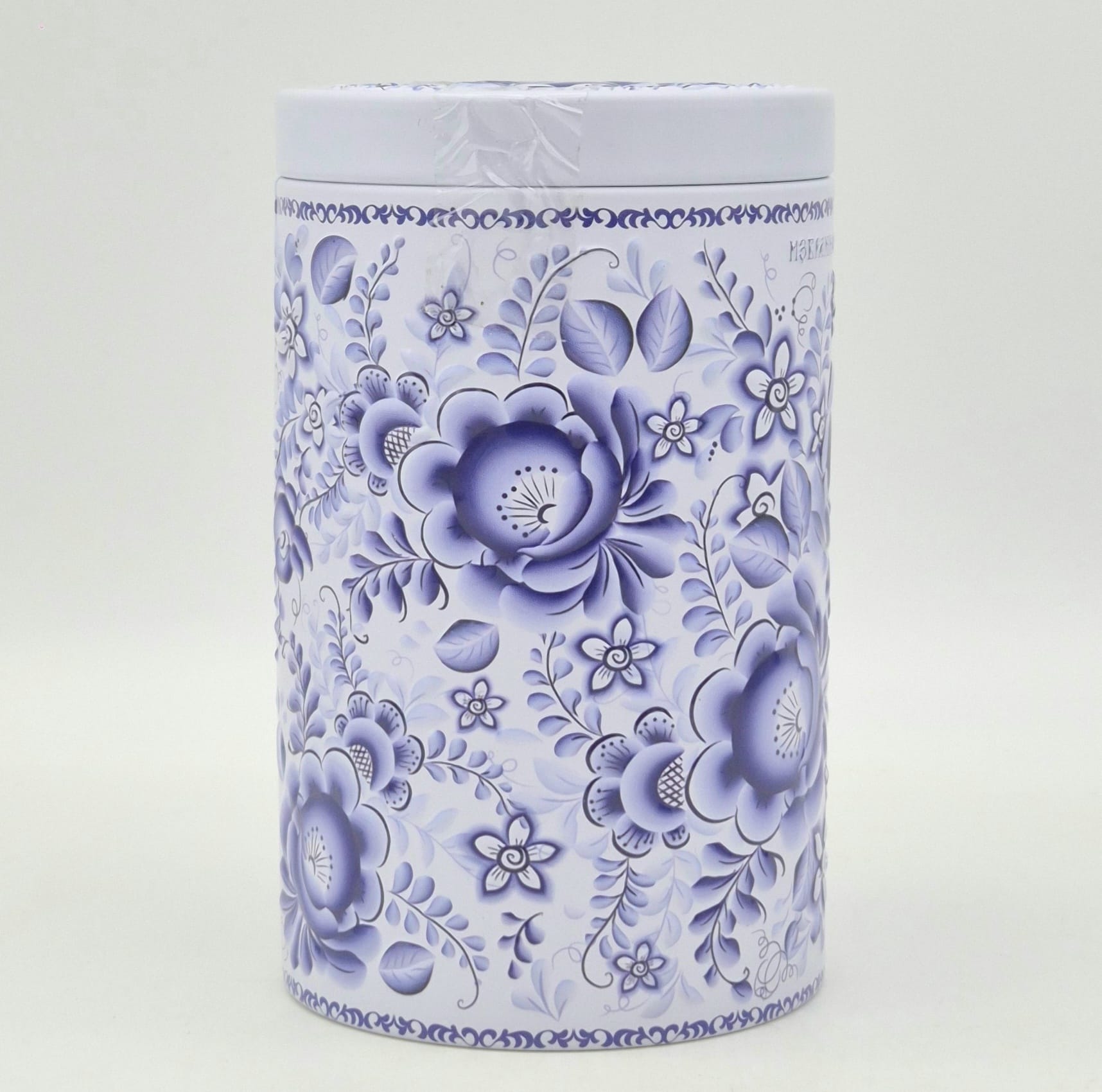 Чёрный чай "Море чая" - рисунок Гжель