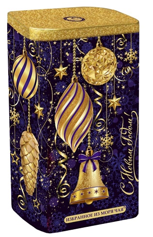 Чай чёрный - Праздничные украшения, синие