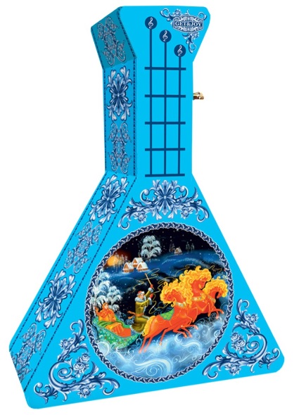 Музыкальная балалайка "Тройка" с чаем