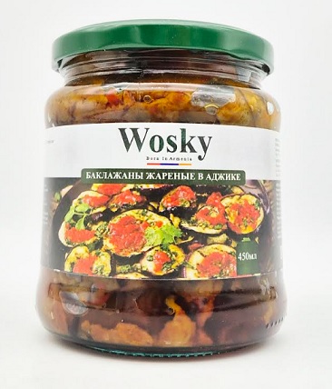 Жаренные баклажаны в аджике