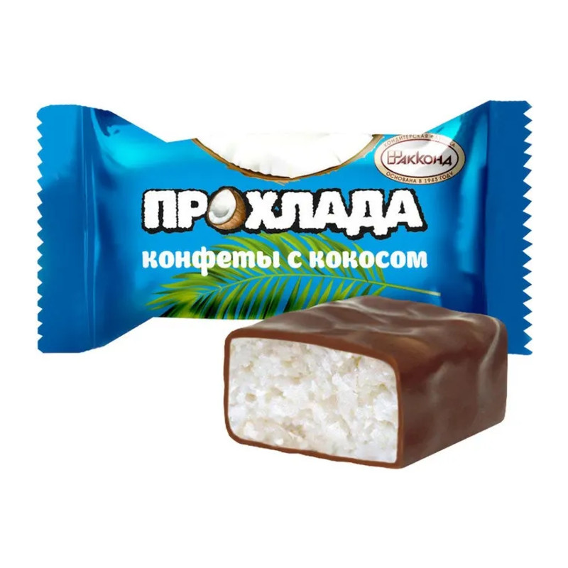 Конфеты шоколадные весовые "АККОНД" "Прохлада" с кокосом