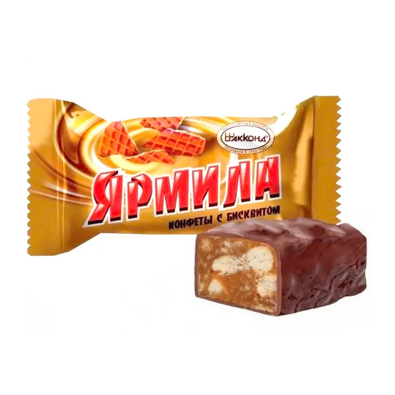 АККОНД Ярмила sveramās konfektes ar cepumu šokolādes glazūrā
