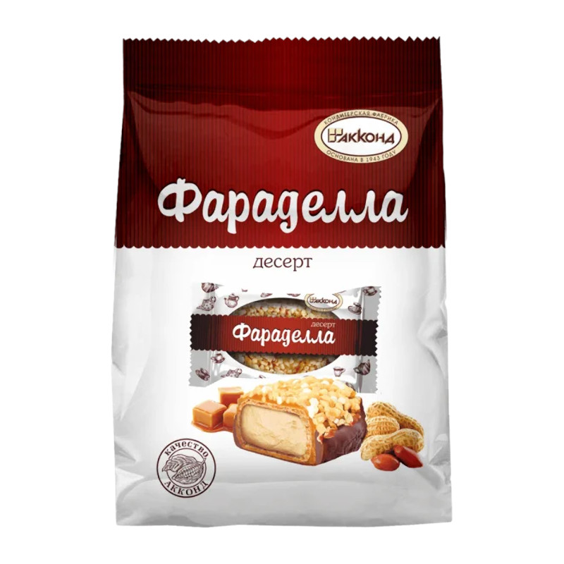 Десерт вафельный "АККОНД" "ФАРАДЕЛЛА" со сливочной кремовой начинкой