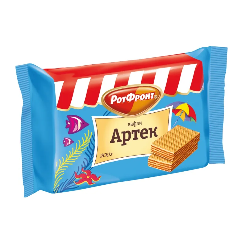 Вафли "РотФронт" "Артек" с молочно-шоколадной начинкой