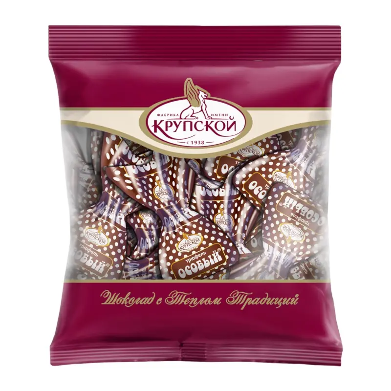 Конфеты "Трюфель ОСОБЫЙ", на шоколадной основе, Кондитерской Фабрики им. Крупской