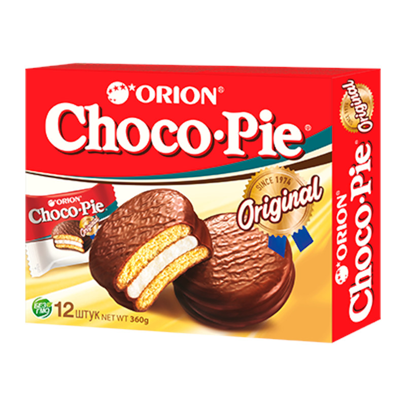 Бисквит "Orion Choco Pie" "Оригинал" с ванильной начинкой