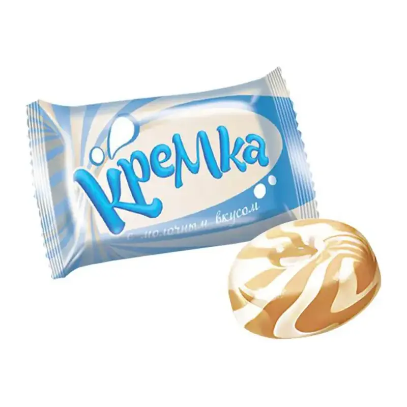 Karameļu konfektes KDV "Кремка" ar piena garšu