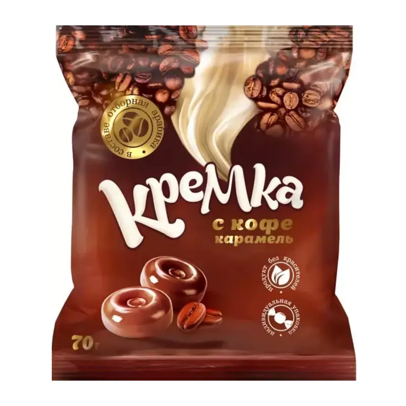 KDV "Kremka" hard candy with natural coffee