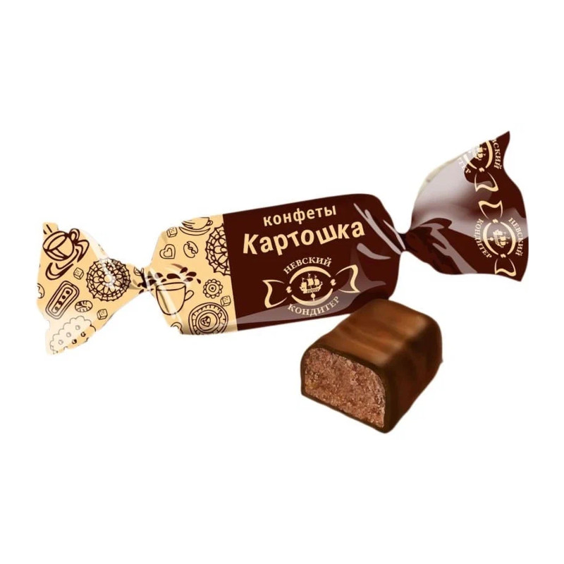 Конфеты пралине глазированные "Картошка"