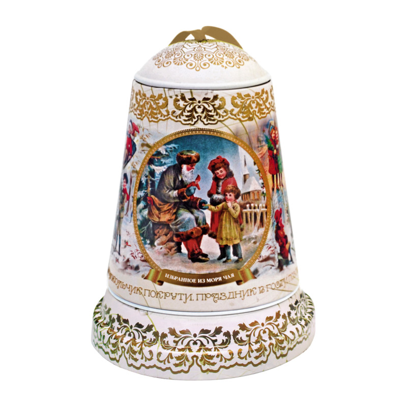 Черный крупнолистовой цейлонский чай в подарочной упаковке "Музыкальный колокольчик"