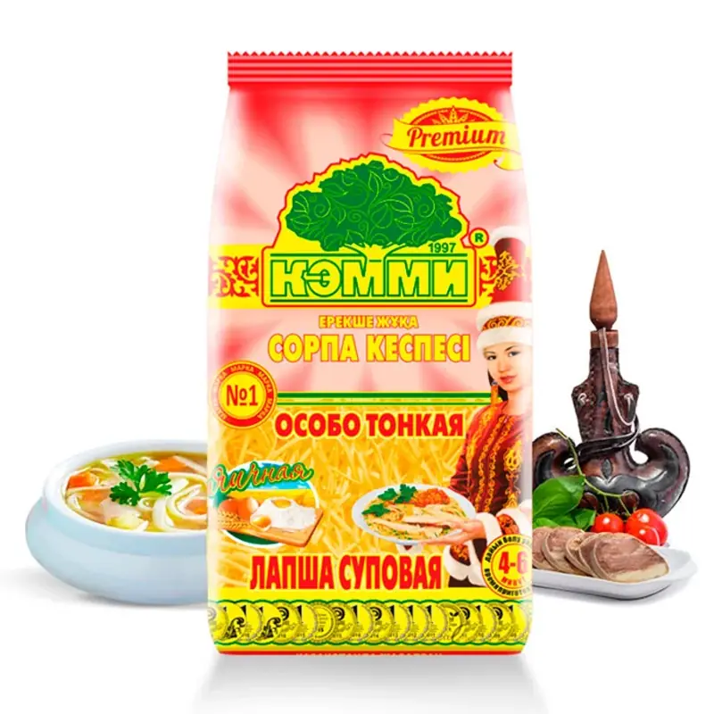 Homemade soup noodles "Premium"  №1 egg extra thin KEMMI