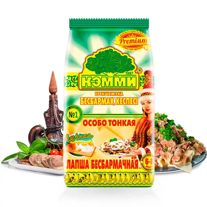 "Premium" extra-thin egg noodles for Beshbarmak KEMMI