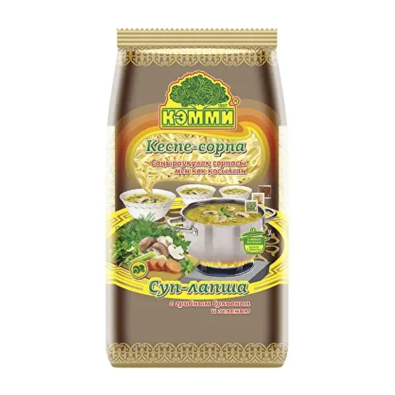 KEMMI egg noodle soup with mushroom broth and herbs