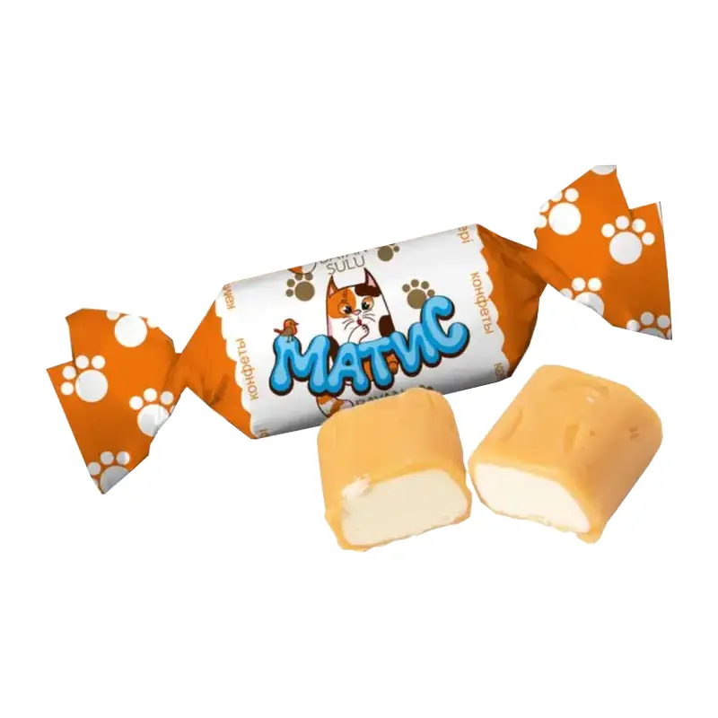 Конфеты глазированные "Bayan Sulu" "Матис" молочное пралине в карамельной глазури