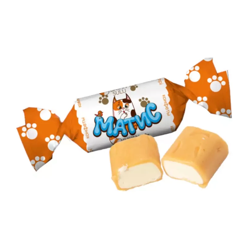 Конфеты глазированные "Матис" "BAYAN SULU" мягкая карамель и молочное пралине