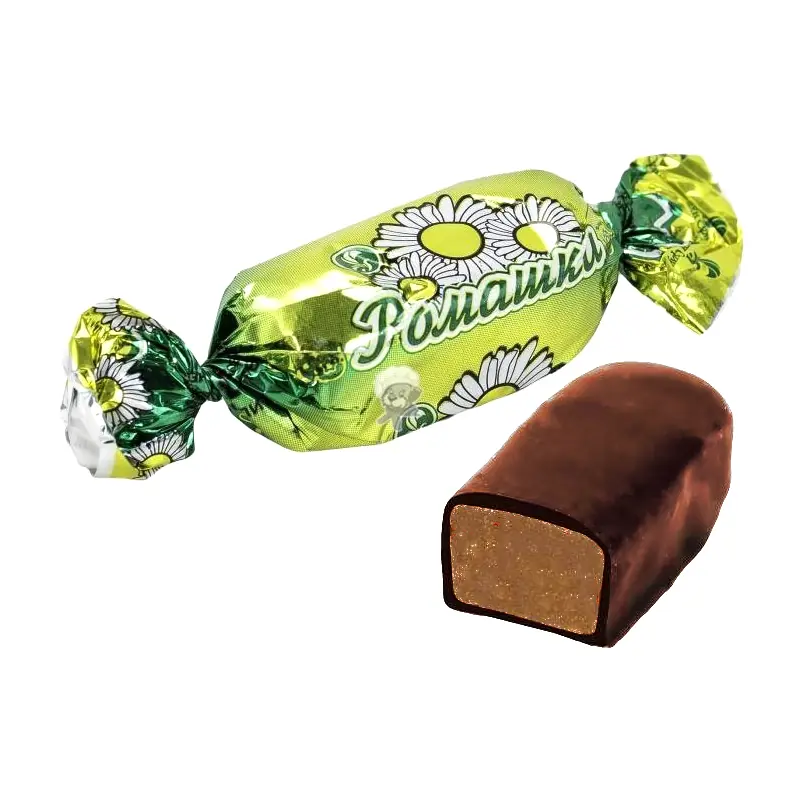 Конфеты глазированные "Bayan Sulu" "Ромашка" помадные с ромом