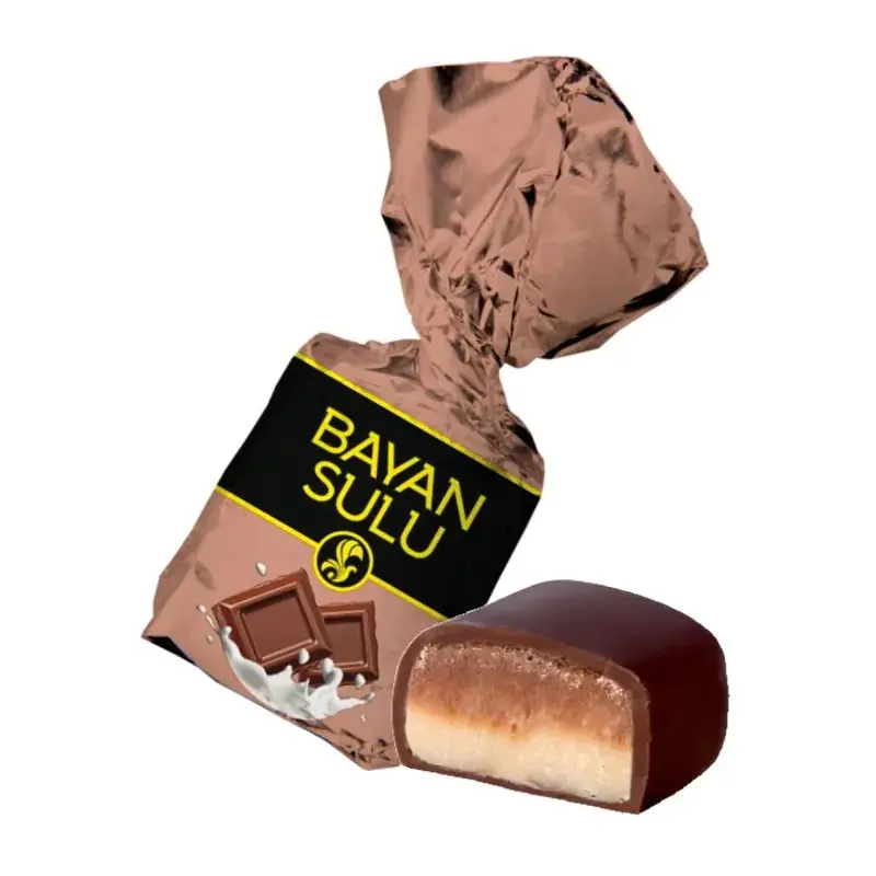 Конфеты глазированные "Bayan Sulu" "Сливки & шоколад" помадные сливки и шоколад