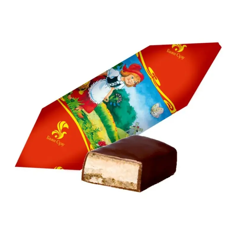 Конфеты глазированные "Bayan Sulu" "Красная шапочка" вафельные арахисовые