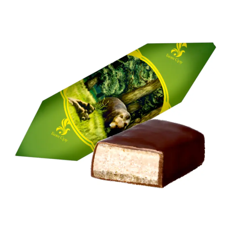 Глазированные вафельные конфеты "Мишка косолапый" "BAYAN SULU"