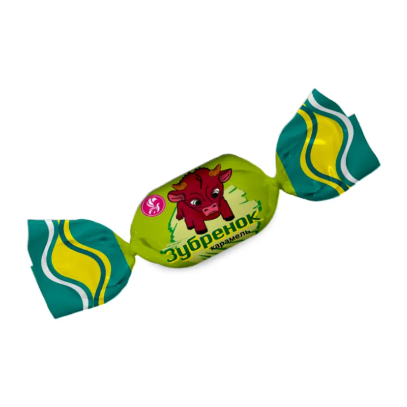 Карамель "Зубренок" "BAYAN SULU" с молочно-ореховой начинкой