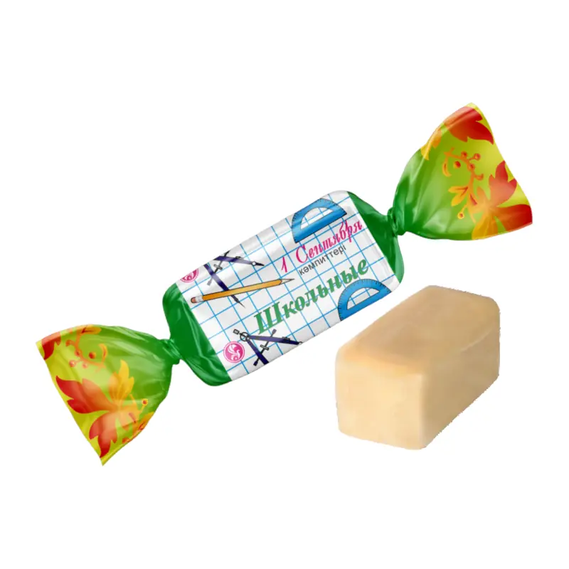 Конфеты неглазированные "Bayan Sulu" "Школьные" помадные