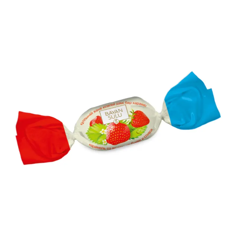 Карамель "Со вкусом клубники и сливок" "BAYAN SULU"