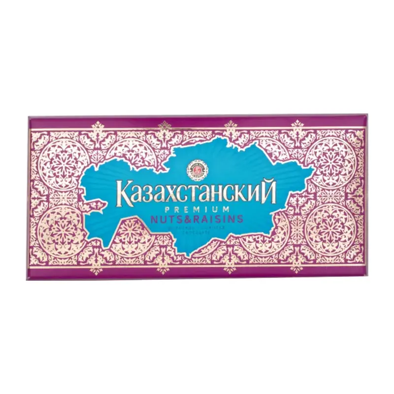 Шоколад "Bayan Sulu" "Казахстанский" "NUTS & RAISINS" с орехами и изюмом
