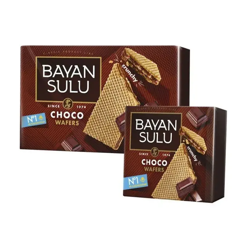 Шоколадные вафли c начинкой "Bayan Sulu" "Choco"