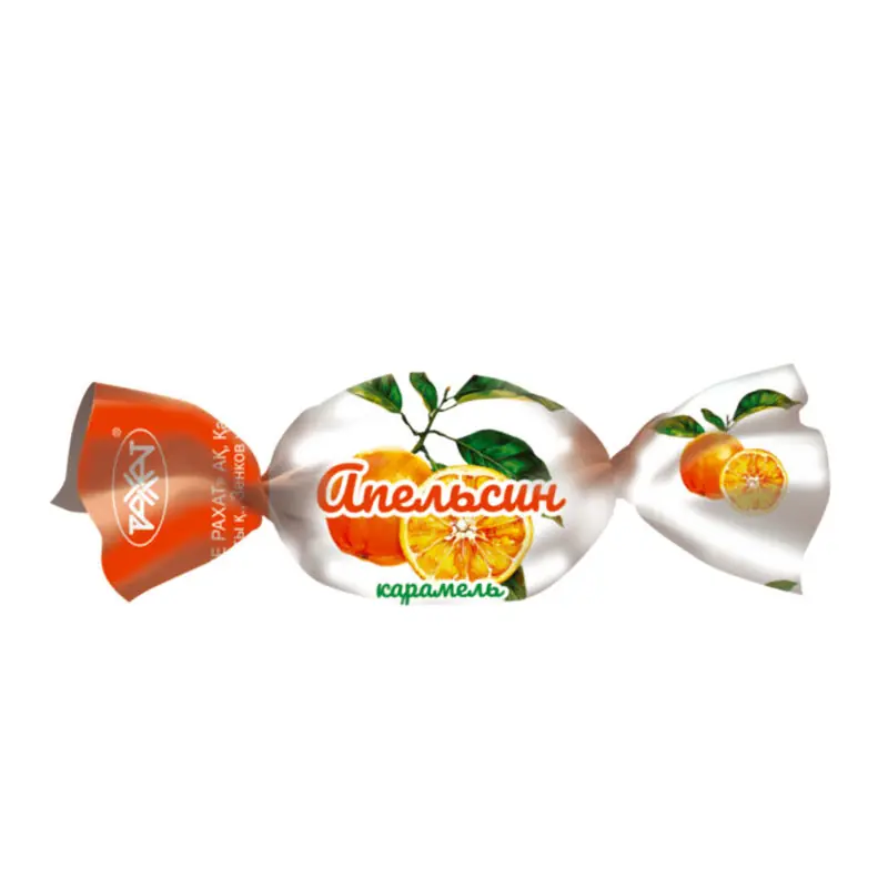 Конфеты карамель "РАХАТ" "Апельсин" со вкусом спелого апельсина