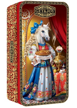 Цейлонский черный чай в подарочной шкатулке, символ 2026 года