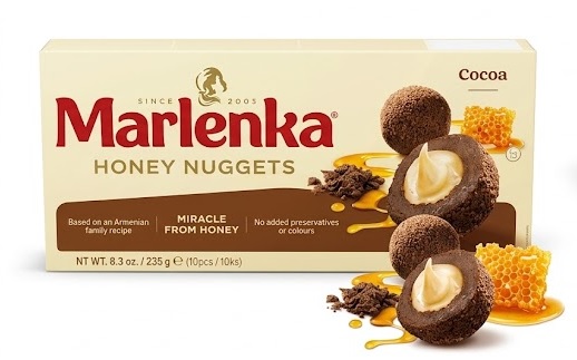MARLENKA medus bumbiņas ar kakao