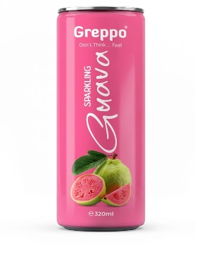 Gvajavas gāzēts dzēriens Greppo Guava Sparkling juice drink