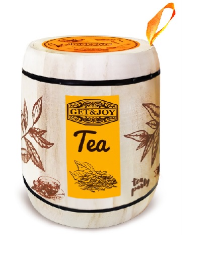 Деревянный бочонок с чаем