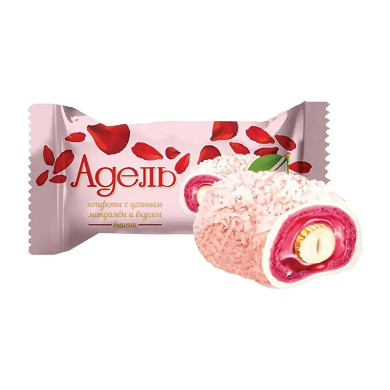 AKKOND Adele Candies with Whole Almonds and Cherry Flavor