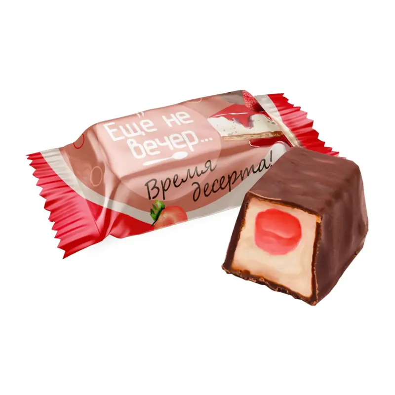 SweetLife glazed candies "It's not evening yet" strawberry cheesecake flavor
