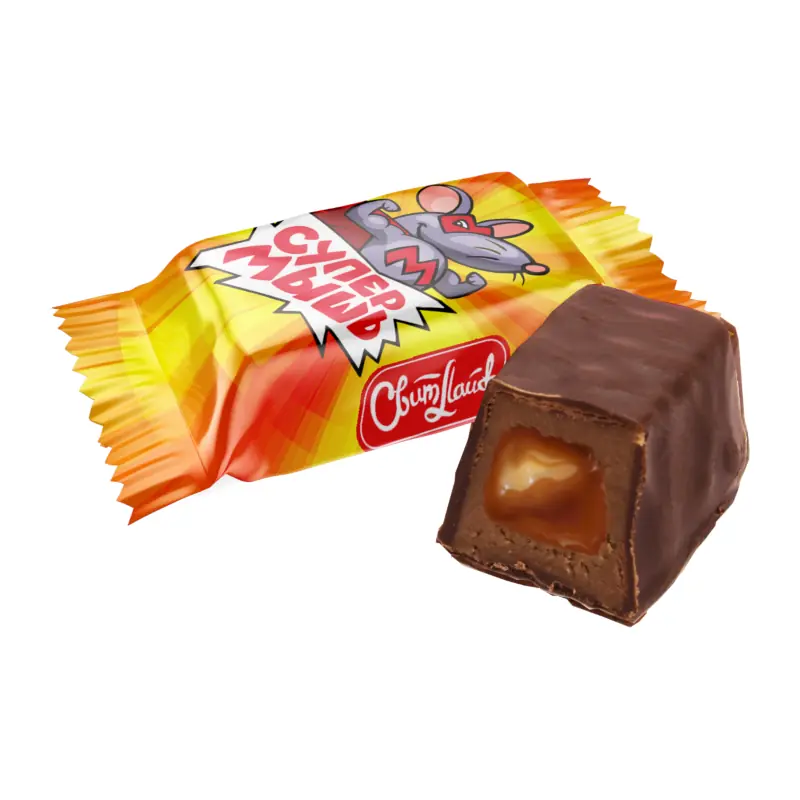 SweetLife "Super Mouse" glazed chocolate mousse candies