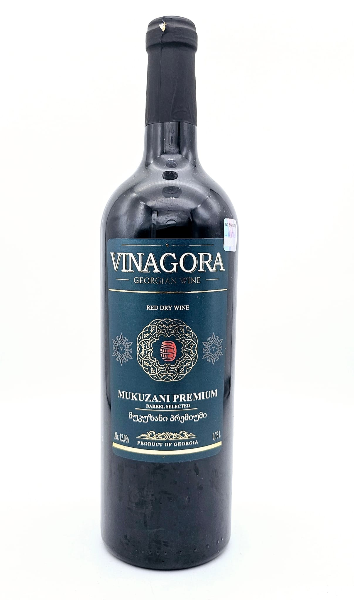 Vinagora Wine Mukuzani premium barrel selected dry red 12%