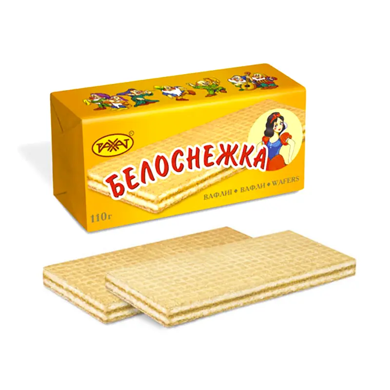 "RAKHAT" "Snow White" wafers with vanilla filling