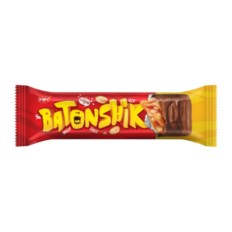 Batonshik "RAKHAT" bar with caramel and peanut filling, in milk chocolate (20*40g)